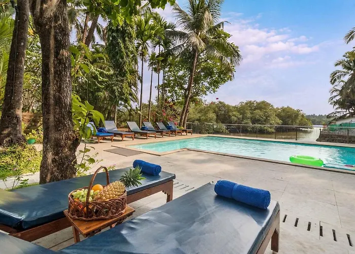 Casa Saipem With River View & Kitchen Access By Stayvista Candolim